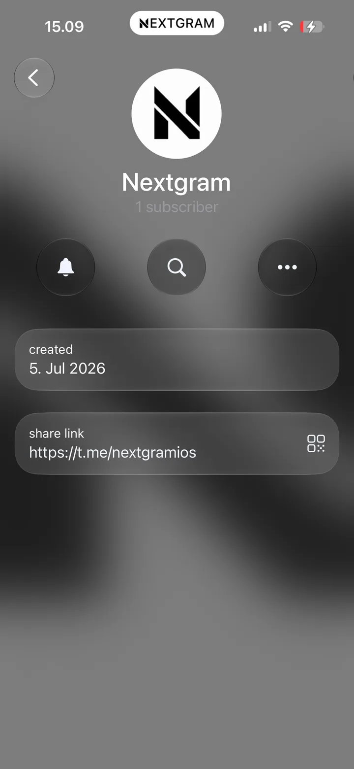 Nextgram Telegram channel