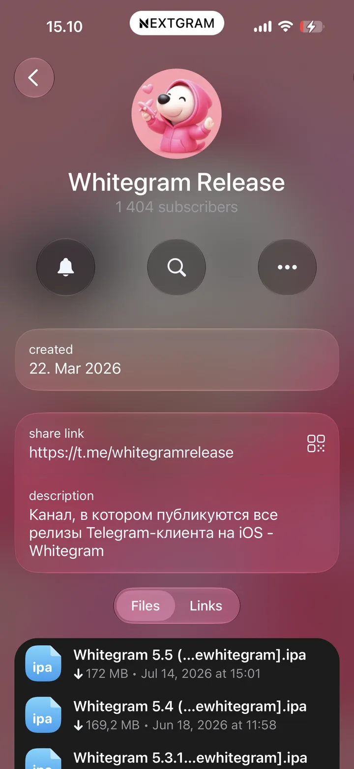 Whitegram releases channel